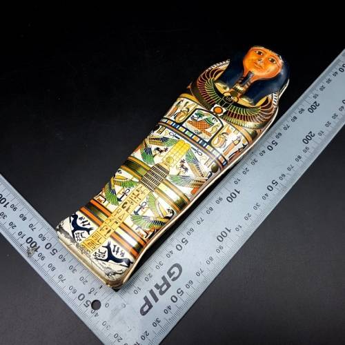 Original Vintage Egyptian design Lithographed Tin Pencil Case!!!
