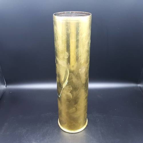 Large Original Solid Brass 90mm Missile Casing!!!!