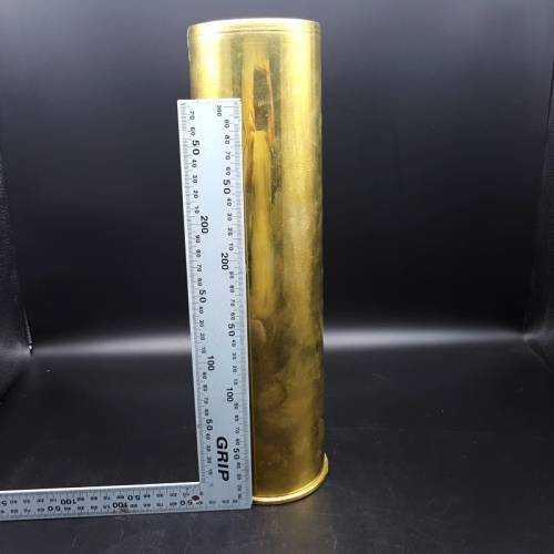 Large Original Solid Brass 90mm Missile Casing!!!!