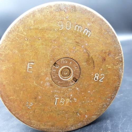 Large Original Solid Brass 90mm Missile Casing!!!!