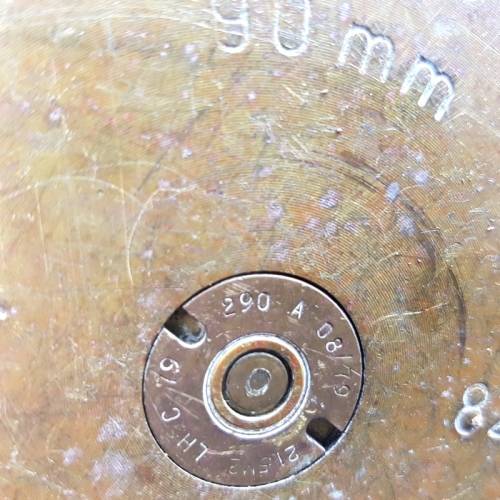 Large Original Solid Brass 90mm Missile Casing!!!!