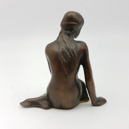 RARE!!! Small Vintage Cast Spelter Mermaid Figurine!!!!