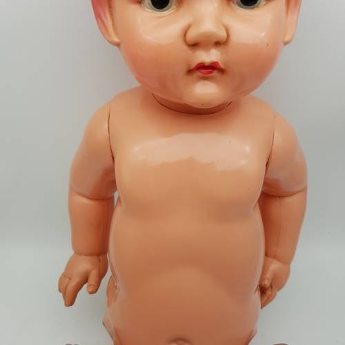 RARE!!! 1960's Hand Painted Hard Plastic Doll (Needs Re-assembly)