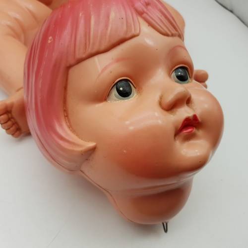 RARE!!! 1960's Hand Painted Hard Plastic Doll (Needs Re-assembly)