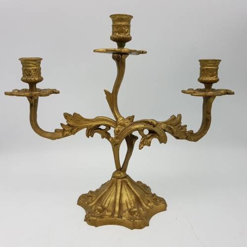 Large Highly Decorative Solid Cast Brass Candelabra!!!