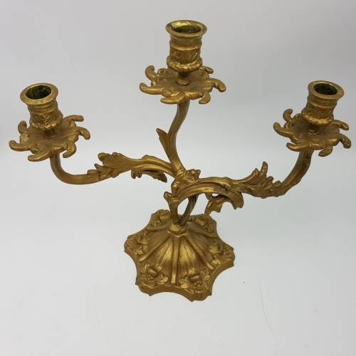 Large Highly Decorative Solid Cast Brass Candelabra!!!