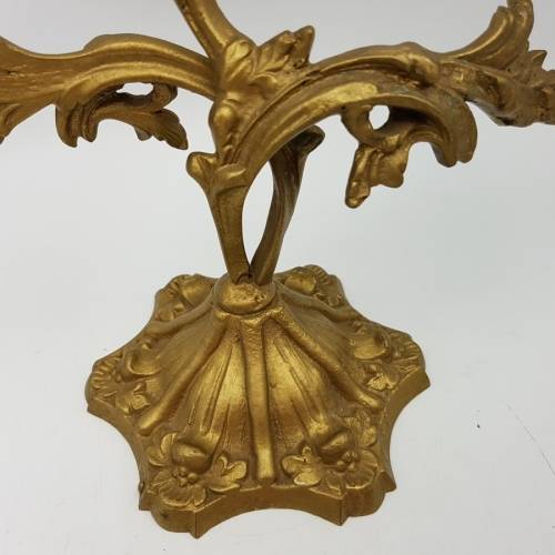 Large Highly Decorative Solid Cast Brass Candelabra!!!