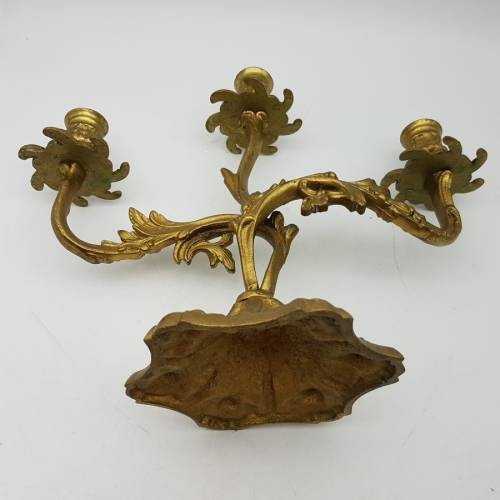 Large Highly Decorative Solid Cast Brass Candelabra!!!