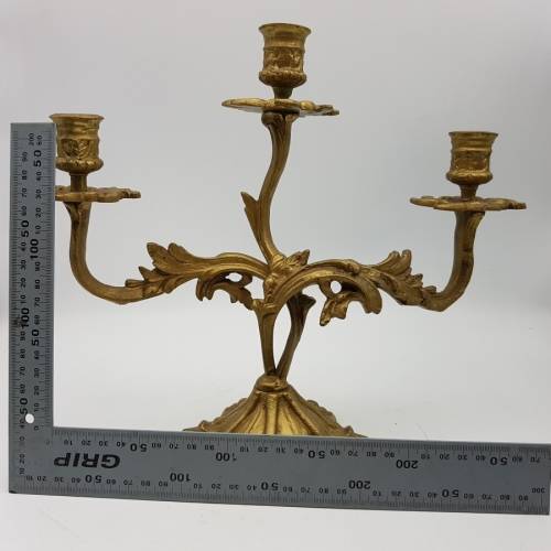 Large Highly Decorative Solid Cast Brass Candelabra!!!
