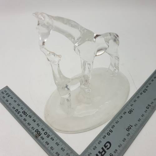 Large Glass "Family Giraffe" Paperweight!!!