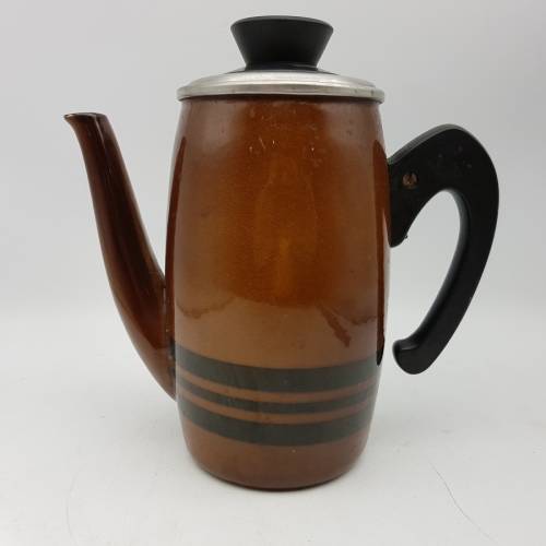 Vintage 1970's Enamelware Coffee Kettle!!!!