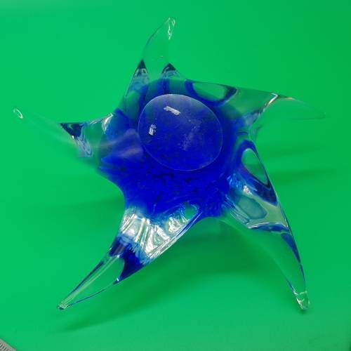 Large Hand Blown Glass Star Fish Paperweight!!!