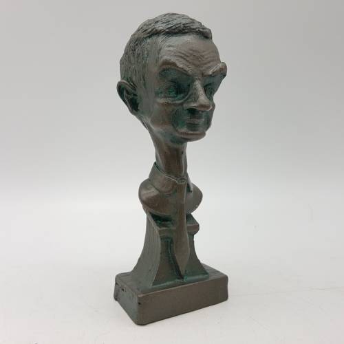 Applied Bronze Bust of Mr Bean (Rowan Atkinson)