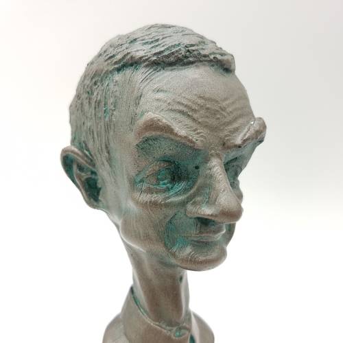 Applied Bronze Bust of Mr Bean (Rowan Atkinson)