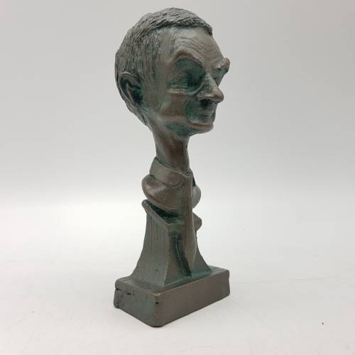 Applied Bronze Bust of Mr Bean (Rowan Atkinson)