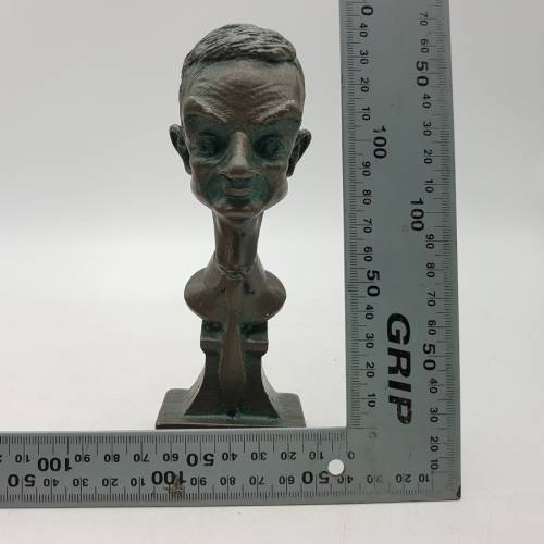 Applied Bronze Bust of Mr Bean (Rowan Atkinson)