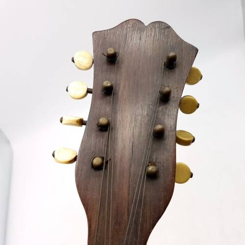 RARE!!! Antique Mandolin with Wood and Mother of Pearl Inlay By Luigi Rosario Napoli 1890