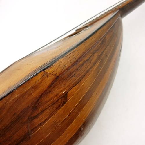 RARE!!! Antique Mandolin with Wood and Mother of Pearl Inlay By Luigi Rosario Napoli 1890