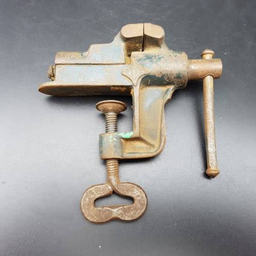 RARE!!! Vintage Cast Iron Mini Vice!!!