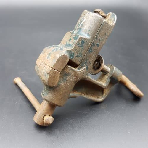RARE!!! Vintage Cast Iron Mini Vice!!!