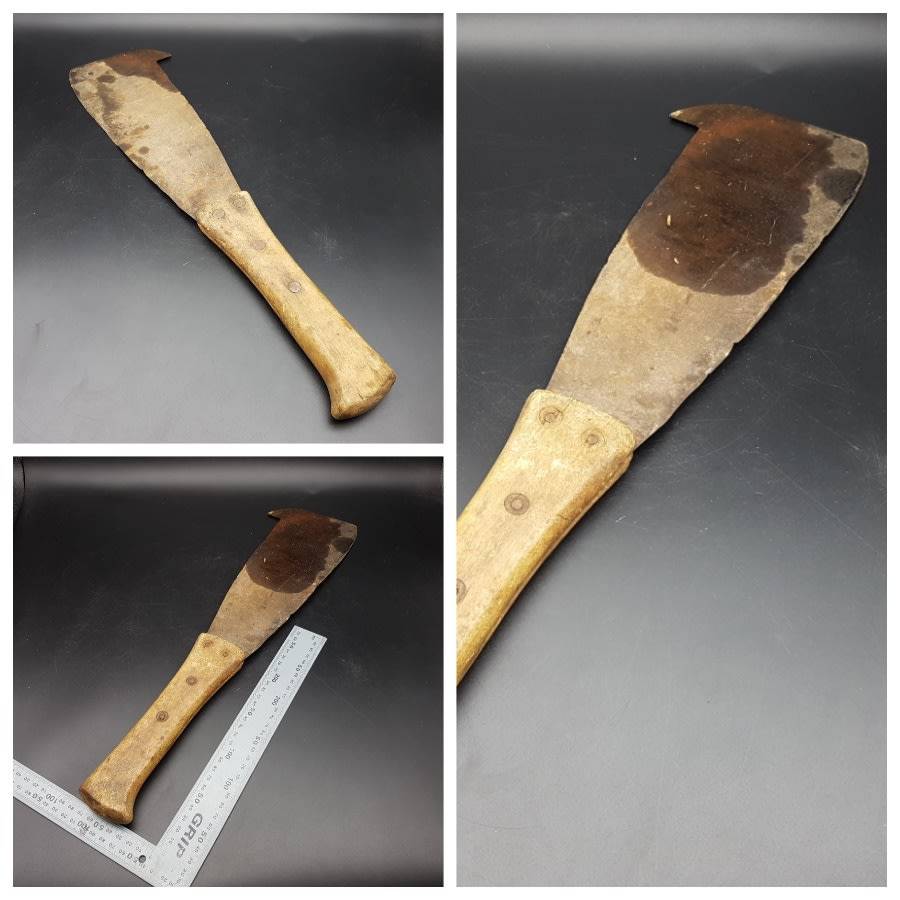Large Old Metal and Wood Machete!!!