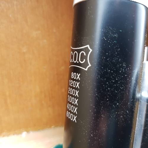 RARE!!! Original Wood Boxed Cast Metal Microscope Set!!!!