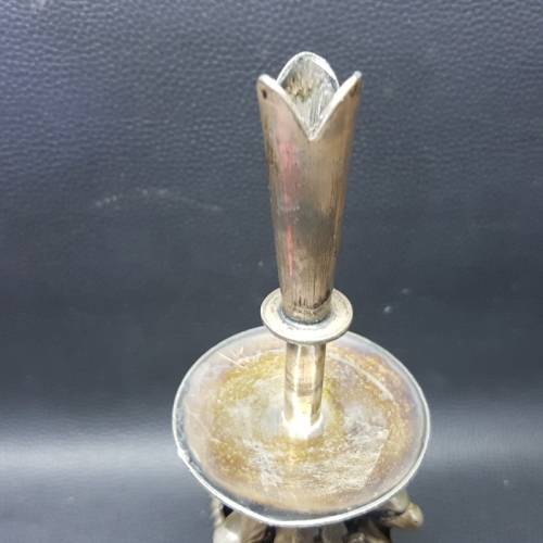 RARE!!! Highly Detailed Victorian Silver-plate Candle Stand!!!