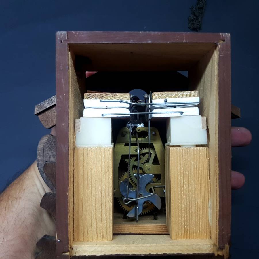Original Wood Cuckoo Clock (Not Working, No Weights)