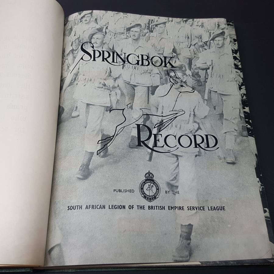 SUPER RARE!!! 1946 "Springbok Records" South African Legion of the British Empire Service League