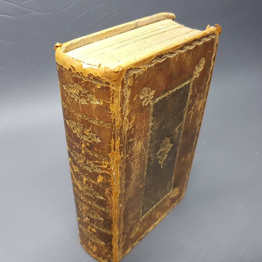 RARE!!! 1870 Leather Bound Antique "Het Boek Der Psalmen Nevens de Gezangen"