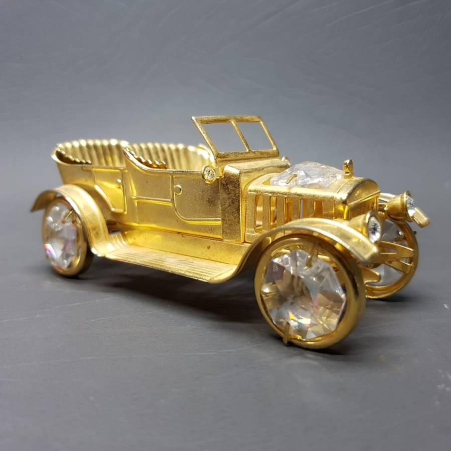 Gold Plated Vintage Car Paperweight