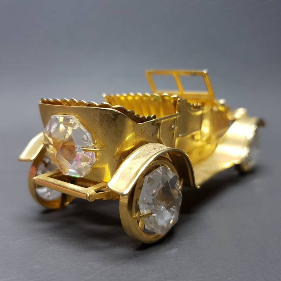 Gold Plated Vintage Car Paperweight
