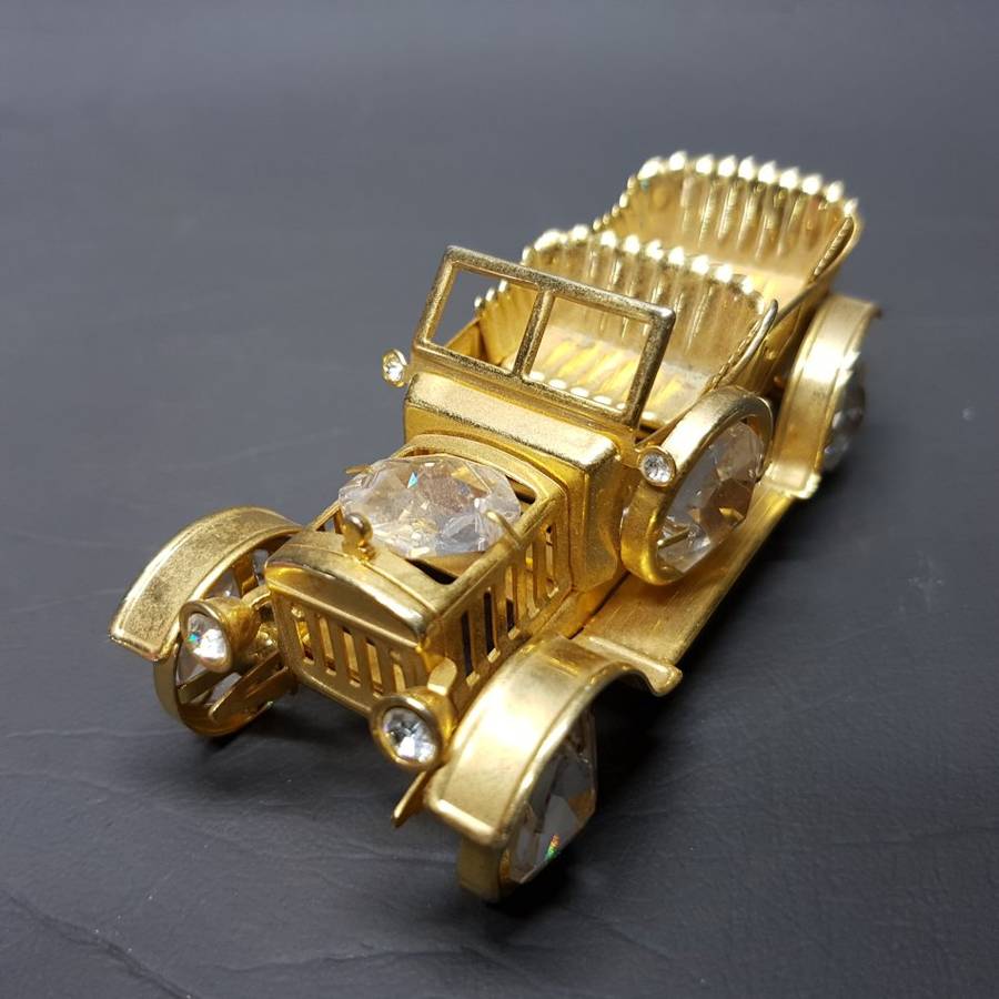 Gold Plated Vintage Car Paperweight