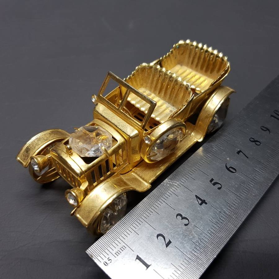 Gold Plated Vintage Car Paperweight