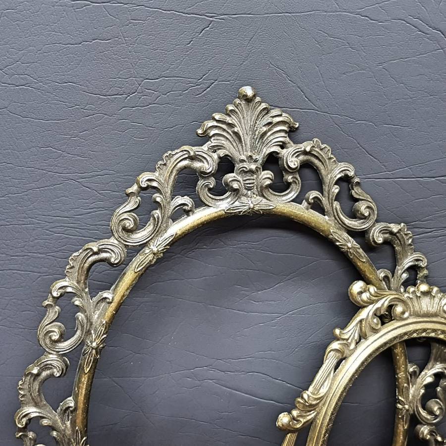 Vintage Italian Cast Brass Picture Frames (Bid for Both)