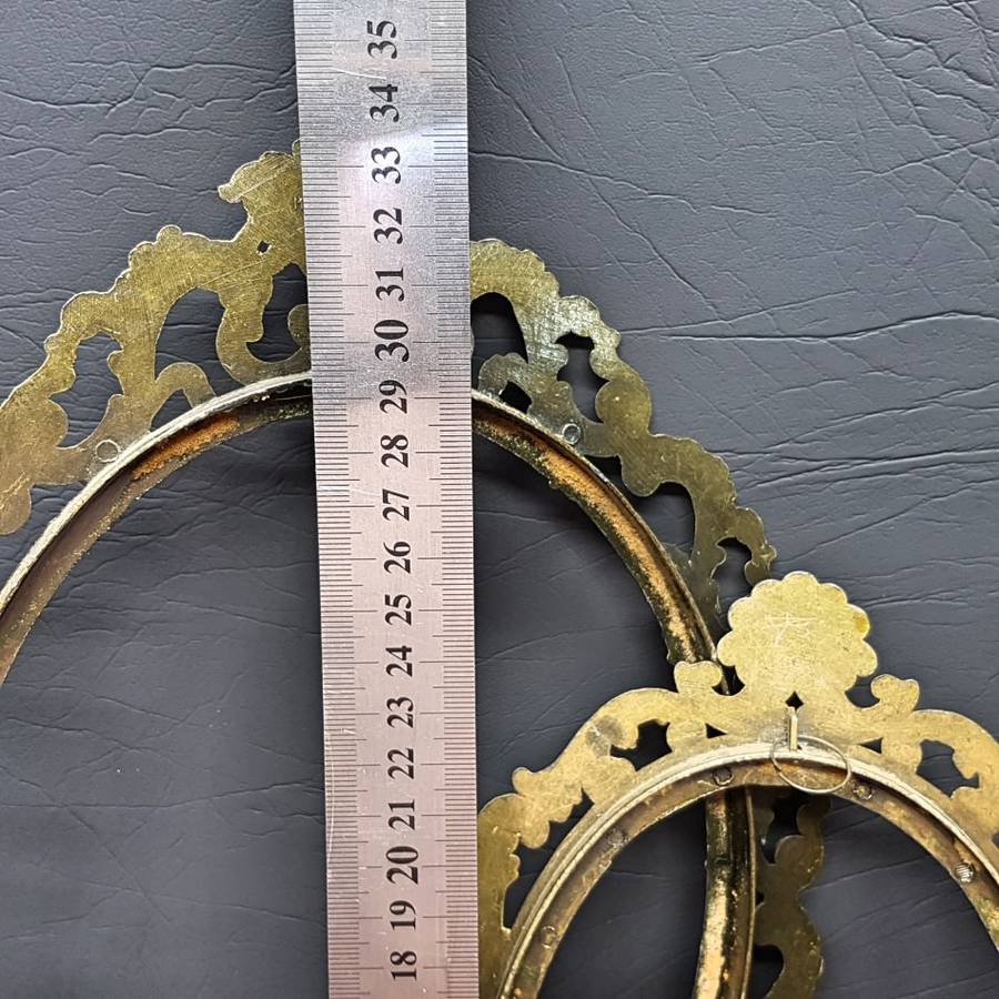 Vintage Italian Cast Brass Picture Frames (Bid for Both)