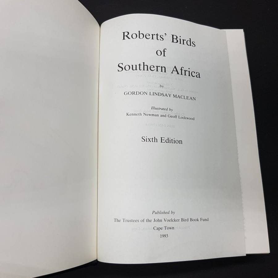 RARE!!! Signed and Numbered Leather Bound Roberts' Birds of South Africa (No.133)