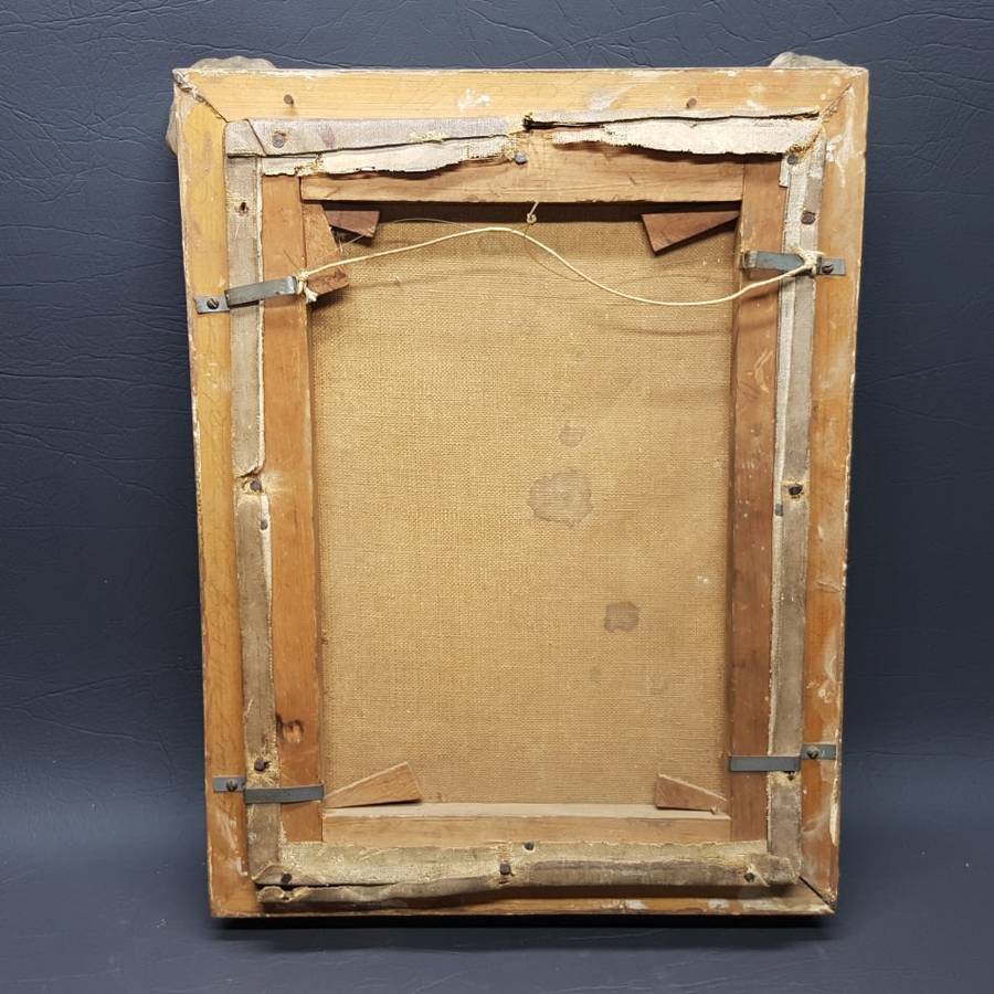 RARE!!! Antique Framed Oil On Canvas Portrait (Unsigned)