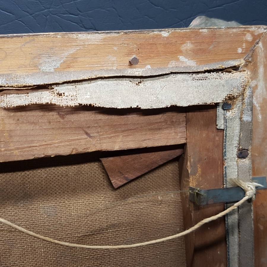 RARE!!! Antique Framed Oil On Canvas Portrait (Unsigned)