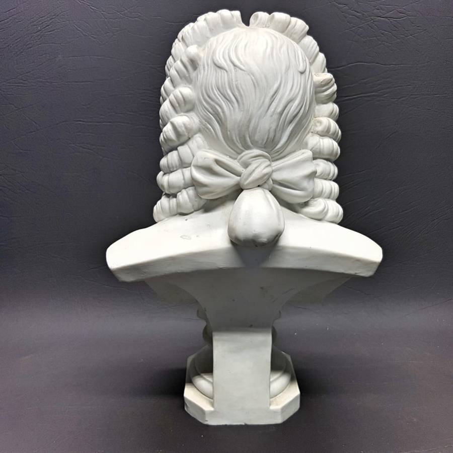 RARE!!! LARGE Highly Detailed German White Porcelain "J.S Bach" Bust!!! (300mm Tall )