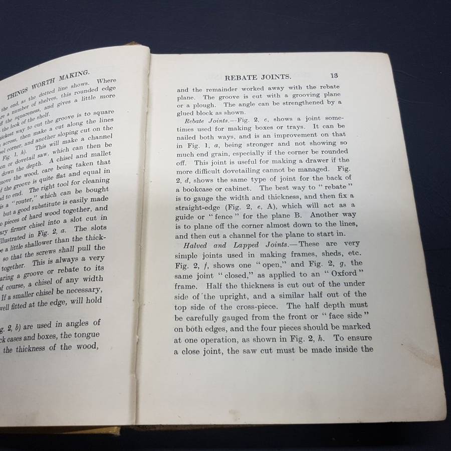 Rare!!! 1920's " Things Worth Making" - Archibald Williams