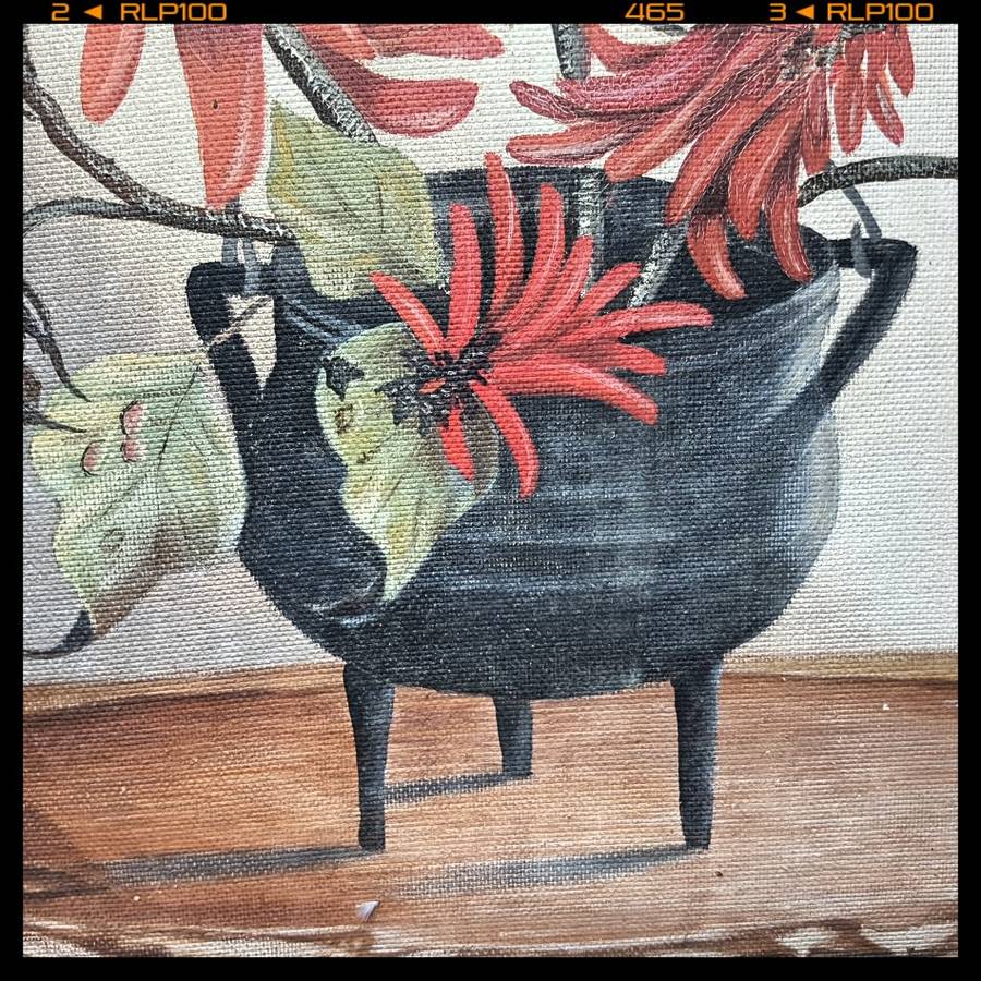 Large Original Botanical Still Life by E. Snyman (700mm x 600mm)