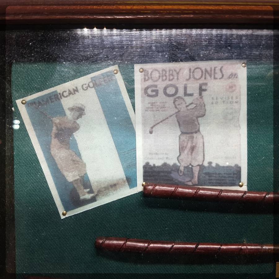 RARE!!! Vintage Wood and Glass Framed History of Golf!!!