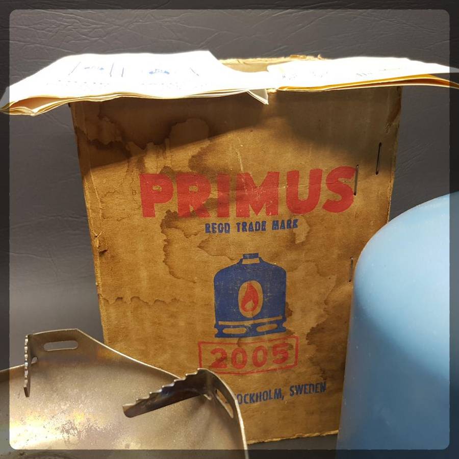 RARE!!! Original Vintage Swiss PRIMUS 2005 Boxed Canister and PRIMUS 2055 Stove!!!