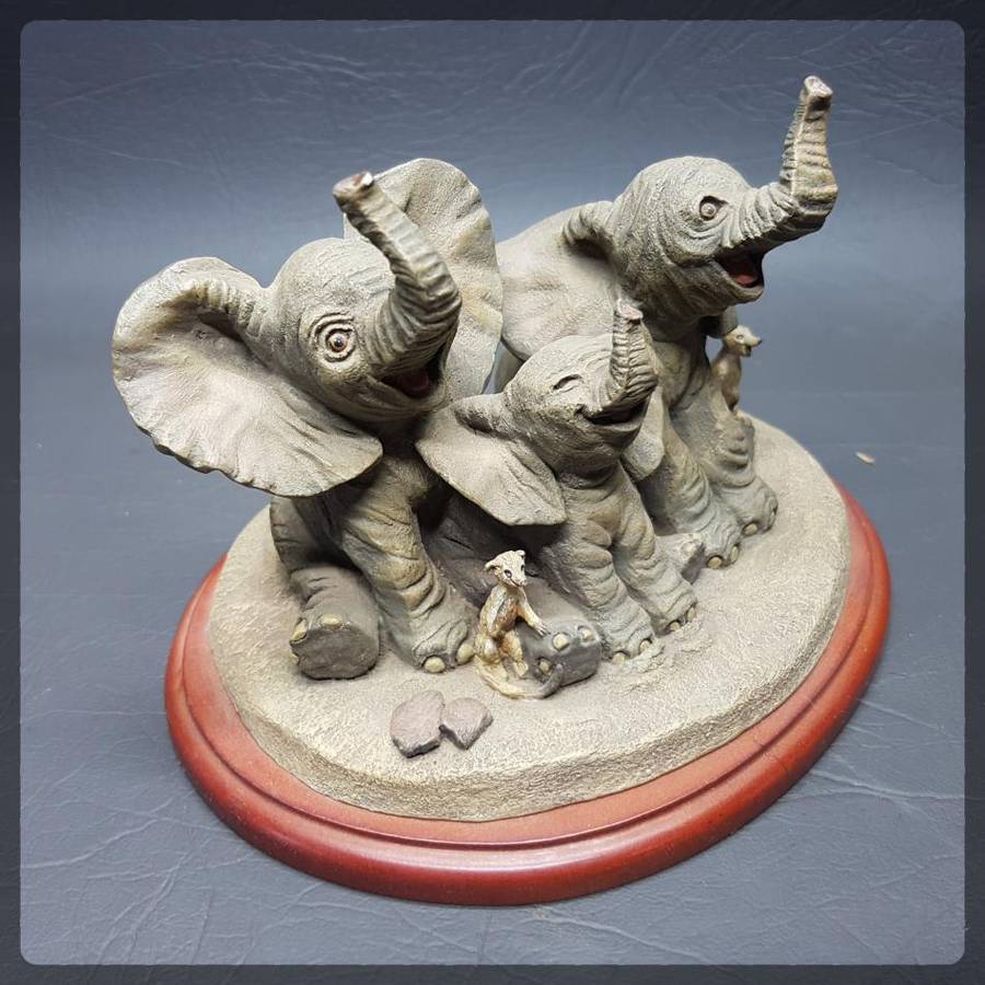 RARE!!! Original Jackie Noakes "Safari Snaps, Snap 4" Savannah Wild Life Collection Statue!!!