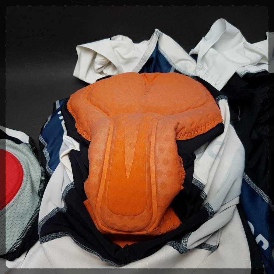 Original Padded Cycling BIB SHORTS, very good condition  (Three Medium's and one XL) Bid for all!!!