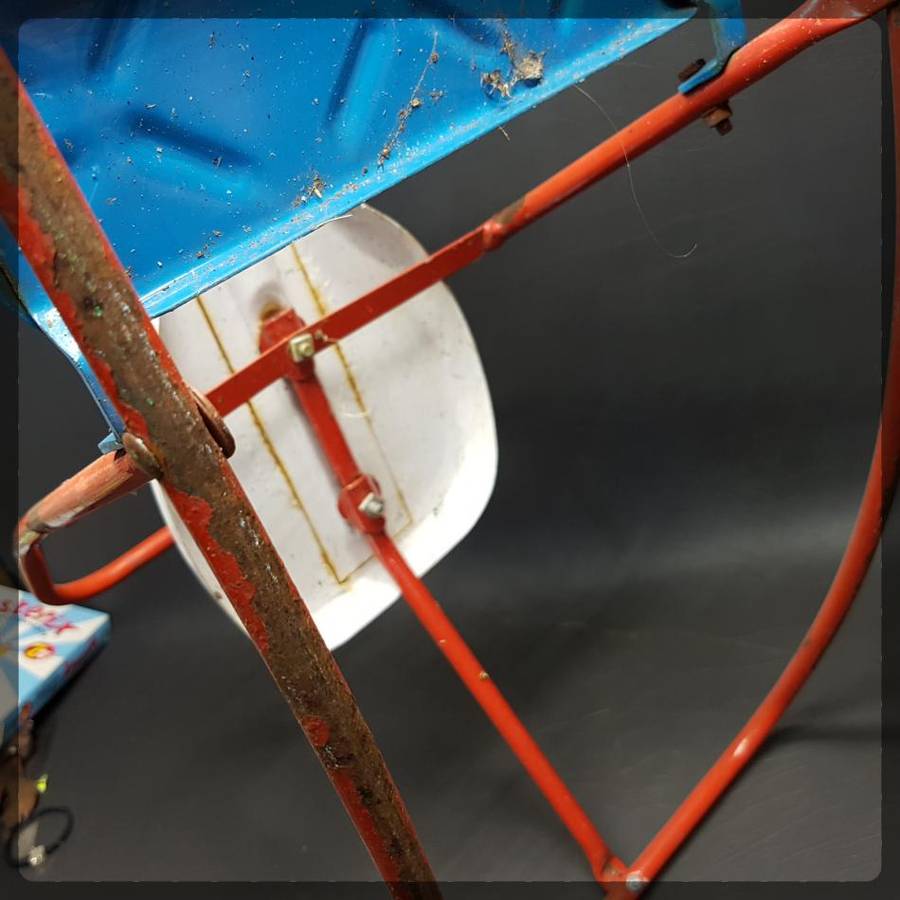 Large Vintage Pressed Metal Rocking Horse!!!