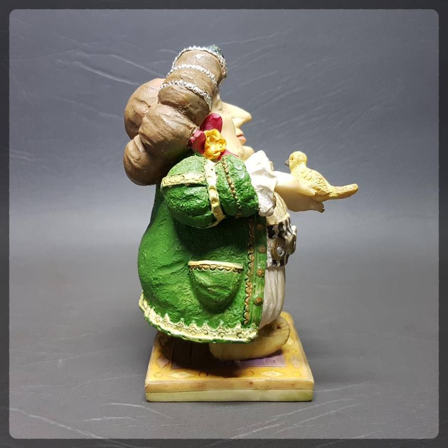 RARE!!! Highly Detailed Composite Hand Painted Victorian Themed Figurine Paperweight!!!