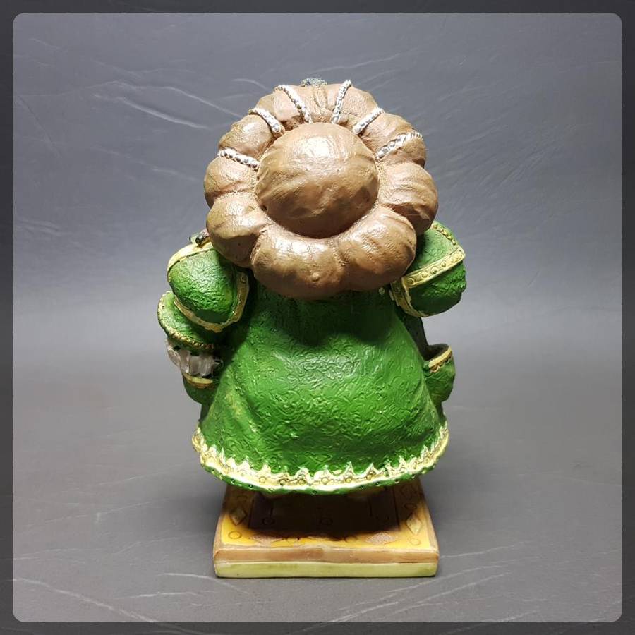 RARE!!! Highly Detailed Composite Hand Painted Victorian Themed Figurine Paperweight!!!