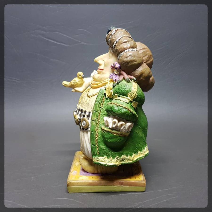 RARE!!! Highly Detailed Composite Hand Painted Victorian Themed Figurine Paperweight!!!